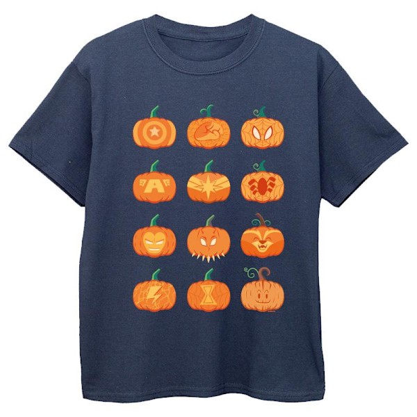 Marvel Boys Avengers Halloween Pumpa T-shirt 3-4 år Marinblå B Navy Blue 3-4 Years