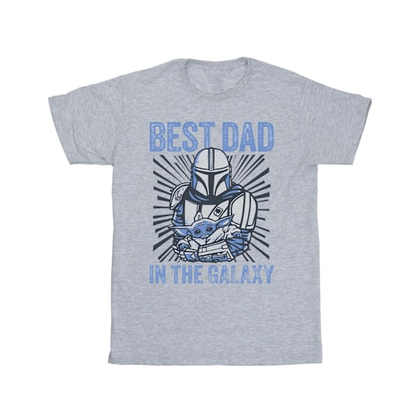 Star Wars Herr Mandalorian Bästa Pappa Galaxy T-shirt 5XL Sports G Sports Grey 5XL