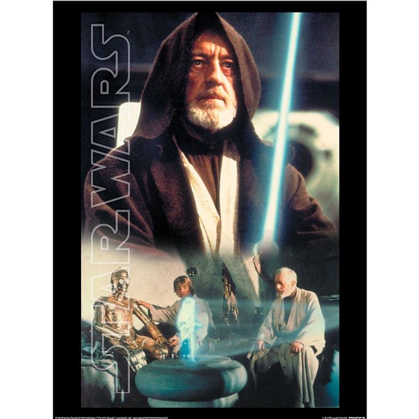 Star Wars Obi Key Art Print 40cm x 30cm Multifärgad Multicoloured 40cm x 30cm