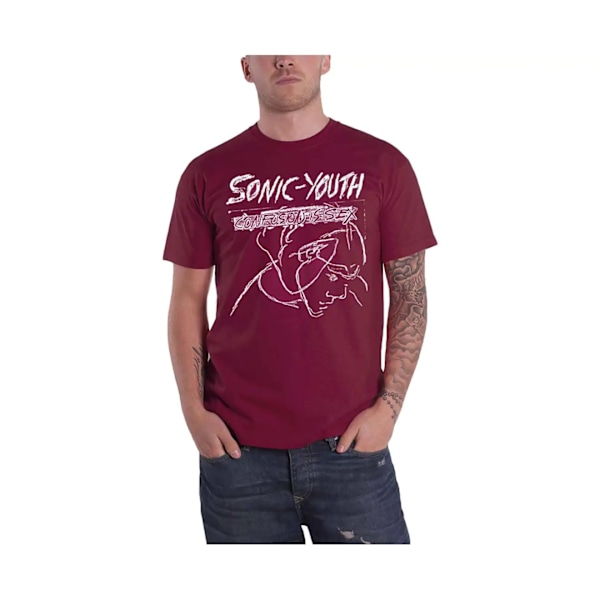 Sonic Youth Unisex Adult Confusion Is Sex T-Shirt XL Maroon Maroon XL