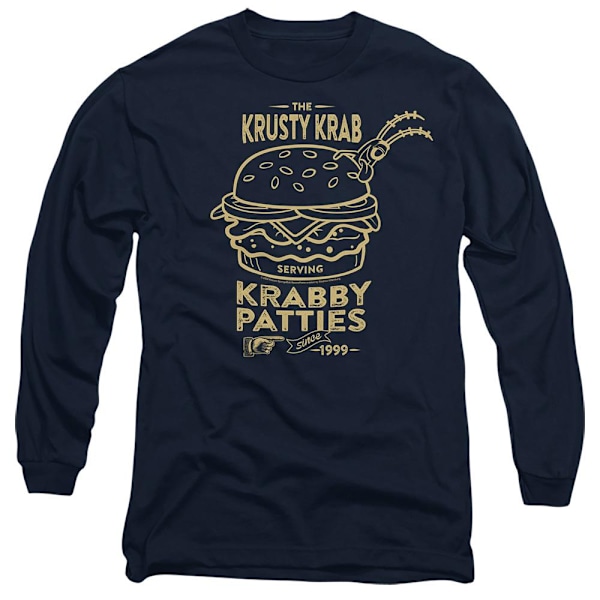 SvampBob Fyrkant Unisex Vuxen The Krusty Krab Shock Mono T-shirt Navy L