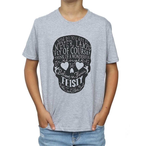 Disney Boys Tinker Bell Skull T-Shirt 12-13 år Sports Grey Sports Grey 12-13 Years