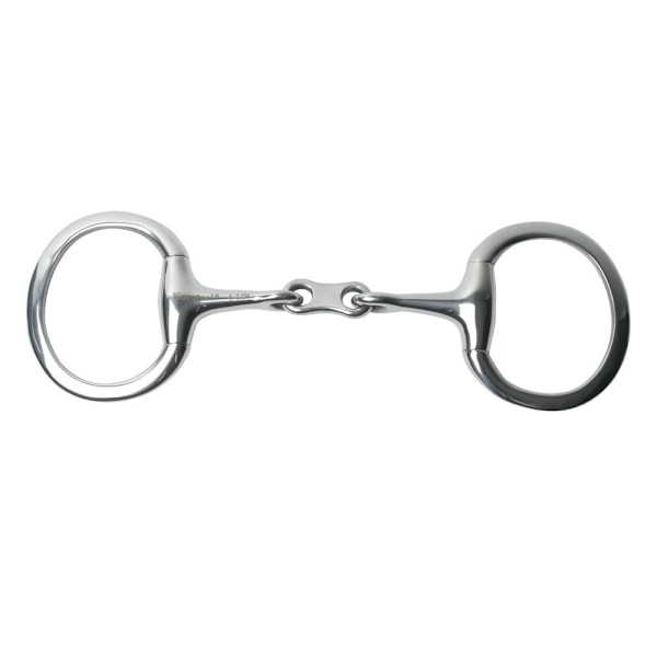 Korsteel Rostfritt Stål French Link Eggbutt Snaffle Bit 6in Si Silver 6in