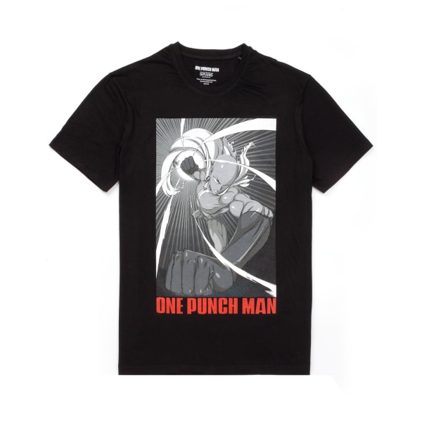 One Punch Man Saitama T-shirt för män 3XL svart Black 3XL