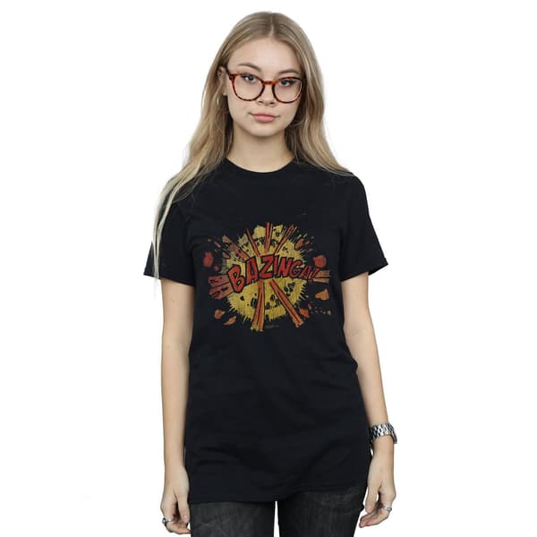 The Big Bang Theory Dam/Dam Bazinga Explosion Bomull Boyf Black M