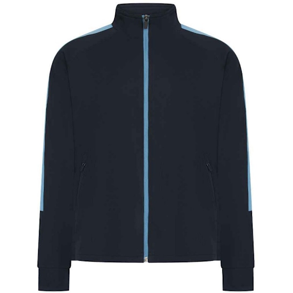 Finden & Hales Barn/Kids Pojkar Stickad Träningsoverdel 3-4 År Navy/Sky Blue 3-4 Years