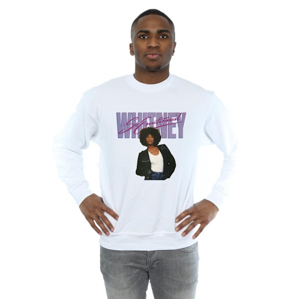 Whitney Houston Mens So Emotional Album Cover Sweatshirt XXL Wh White XXL