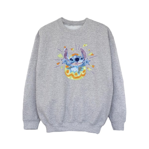 Disney Flickor Lilo & Stitch Cracking Egg Sweatshirt 9-11 År S Sports Grey 9-11 Years