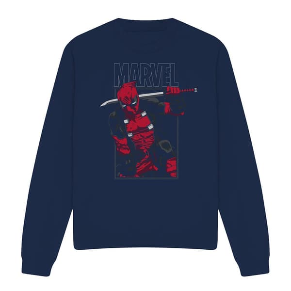 Deadpool Unisex Vuxen Svärd Tröja M Marinblå Navy M