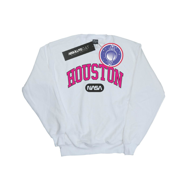NASA Herr Houston Collegiate Sweatshirt L Vit White L