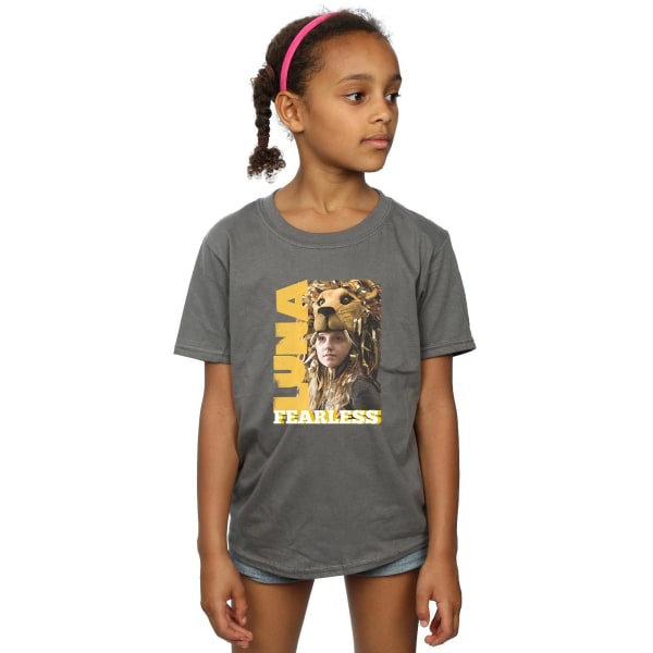 Harry Potter T-shirt i bomull för flickor, Luna Fearless, 12-13 år, antracit Charcoal 12-13 Years