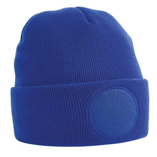 Beechfield Unisex Vuxen Patch Beanie One Size Bright Royal Blue Bright Royal Blue One Size