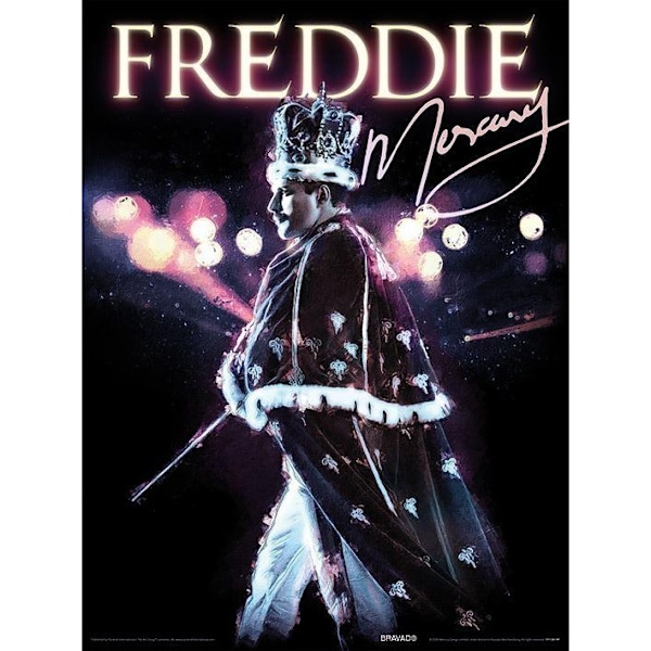Freddie Mercury Royal Portrait Print 40cm x 30cm Multifärgad Multicoloured 40cm x 30cm