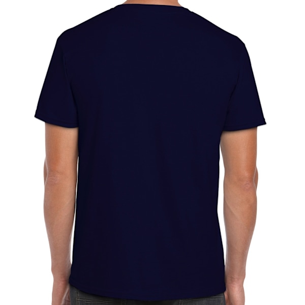 Gildan Herr Soft Style Ringspun T-shirt 4XL Marinblå Navy 4XL