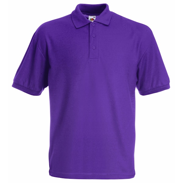 Fruit of the Loom Barn/Barn Pique Kortärmad Poloskjorta Purple 7-8