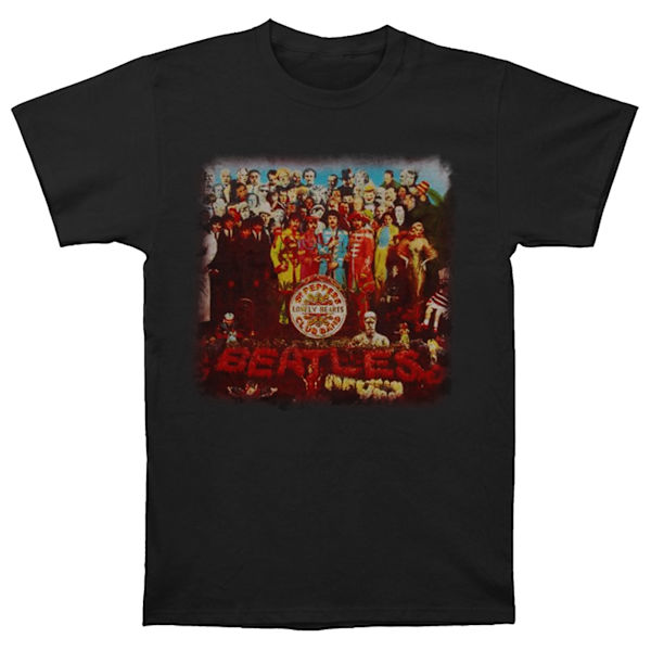 The Beatles Unisex Adult Sgt Pepper T-Shirt L Svart Black L