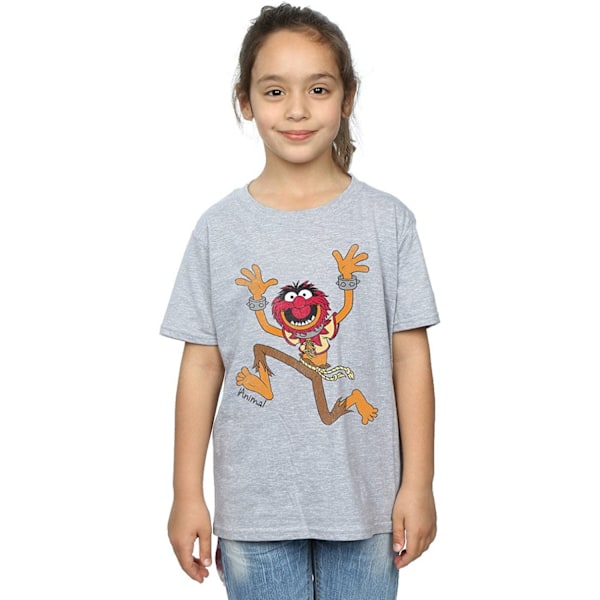 The Muppets Girls Classic Animal T-Shirt 7-8 år Sports Grey Sports Grey 7-8 Years