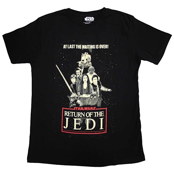 Star Wars: Return Of The Jedi Unisex Vuxen Väntan Är Över T-Shirt Black XL