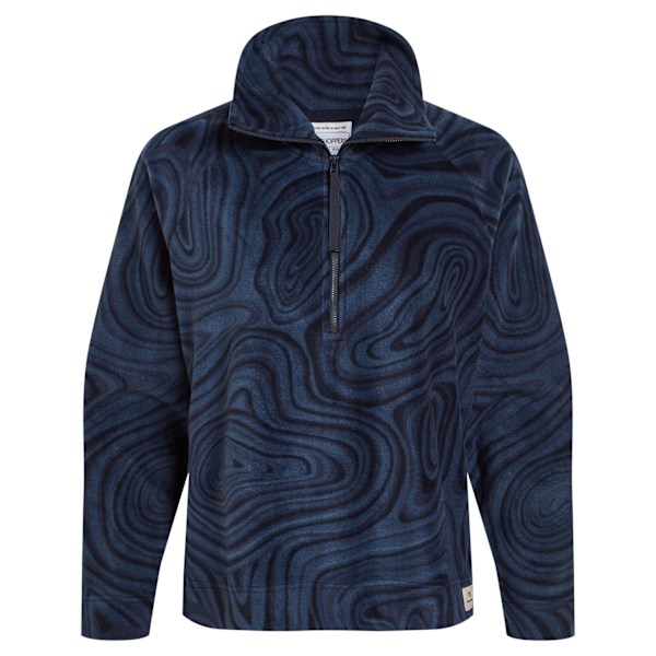 Craghoppers Dam/Dam Abstrakt Fleece Tröja med Halv Dragkedja 8 UK Blu Blue Navy 8 UK
