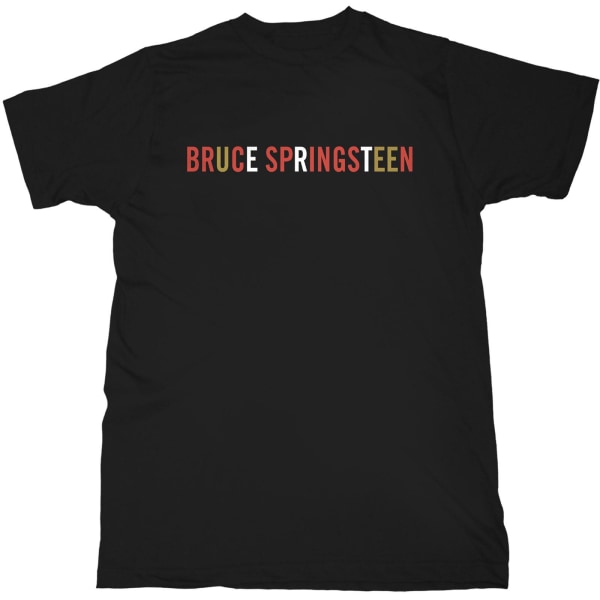 Bruce Springsteen Unisex Vuxen Logotyp T-shirt L Svart Black L