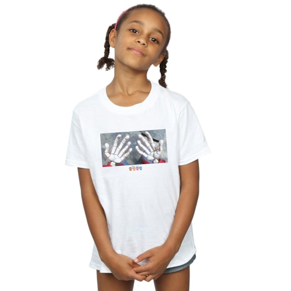 Disney Girls Coco Miguel Skeletthänder Bomull T-shirt 9-11 år White 9-11 Years