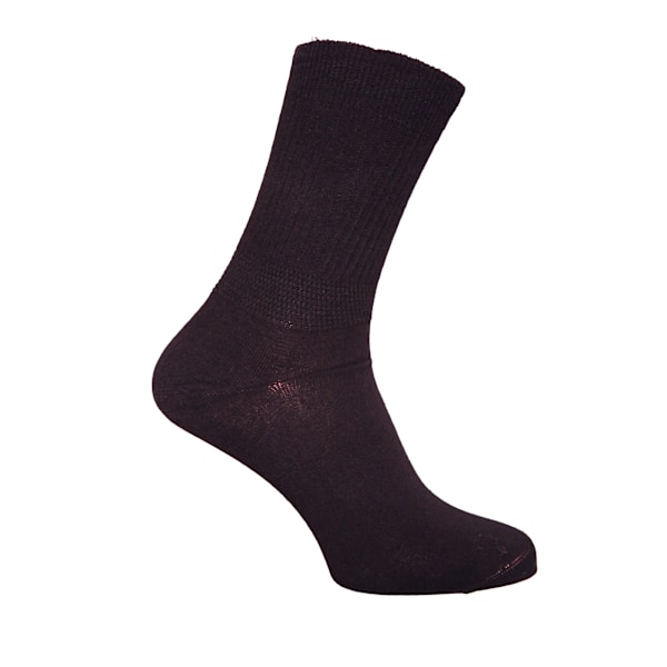 Simply Essentials Mens Plain Extra Wide Diabetic Socks (Pack Of Black 6-11 UK