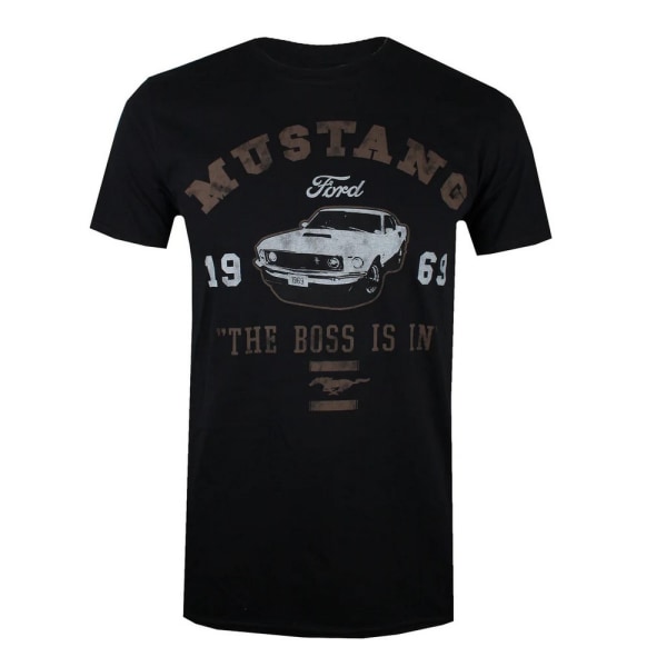 Ford Mens Mustang The Boss Is In T-Shirt XXL Svart Black XXL