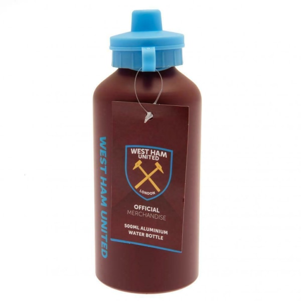 West Ham United FC matt flaska One Size Claret Röd/Himmelblå Claret Red/Sky Blue One Size