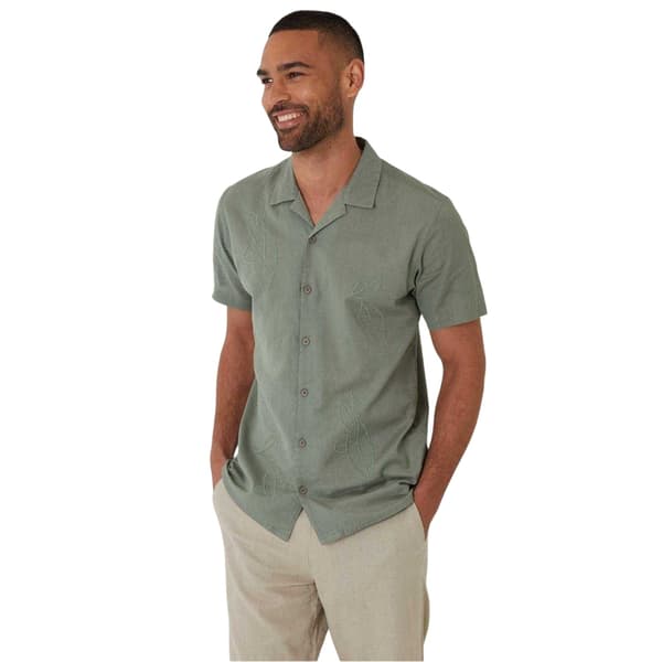 Threadbare Herr Maples Regular Skjorta S Taupe Taupe S