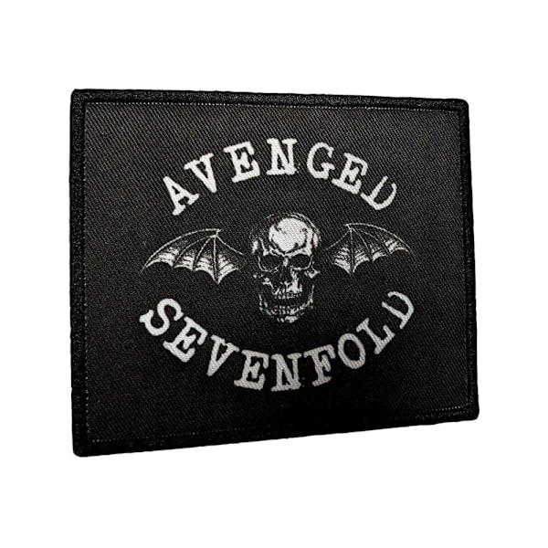 Avenged Sevenfold Death Bat Sydd-på Tryckt Patch En Storlek Svart Black/White One Size