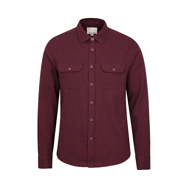 Mountain Warehouse Herr Trace Flanellskjorta Långärmad XXS Da Dark Burgundy XXS