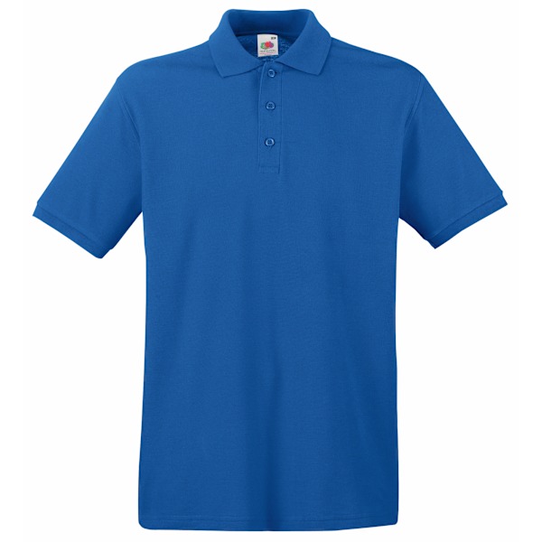 Fruit Of The Loom Premium Herr Kortärmad Polotröja 3XL Roya Royal 3XL