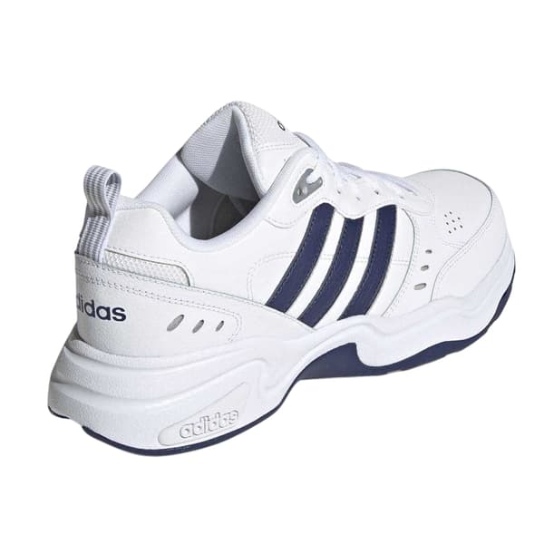 Adidas Herr Strutter Skor i belagt läder 10 UK Vit/Marinblå/Grå White/Navy/Grey 10 UK