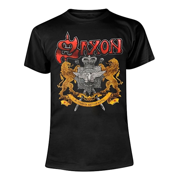 Saxon Unisex Vuxen 40 År T-Shirt M Svart Black M