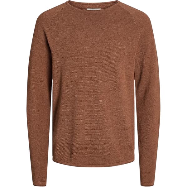 Jack And Jones Herr Texturerad Normal Raglan Tröja L Mocka Bisq Mocha Bisque L