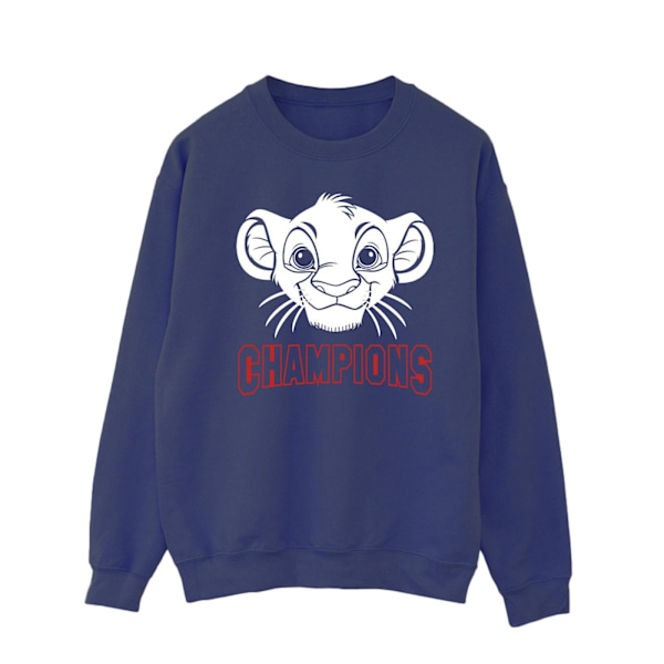 Disney Herr The Lion King Simba Ansikte Champion Sweatshirt S Marinblå Navy Blue S