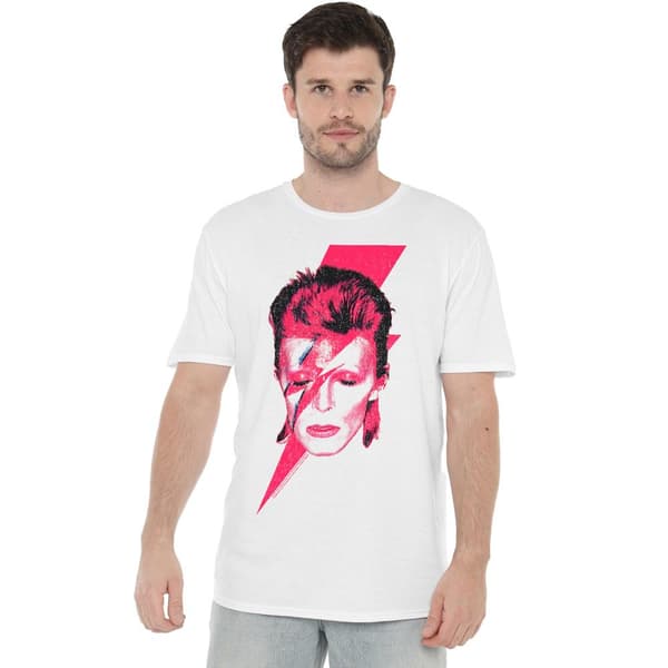 David Bowie Herr Aladdin Sane T-Shirt S Vit White S