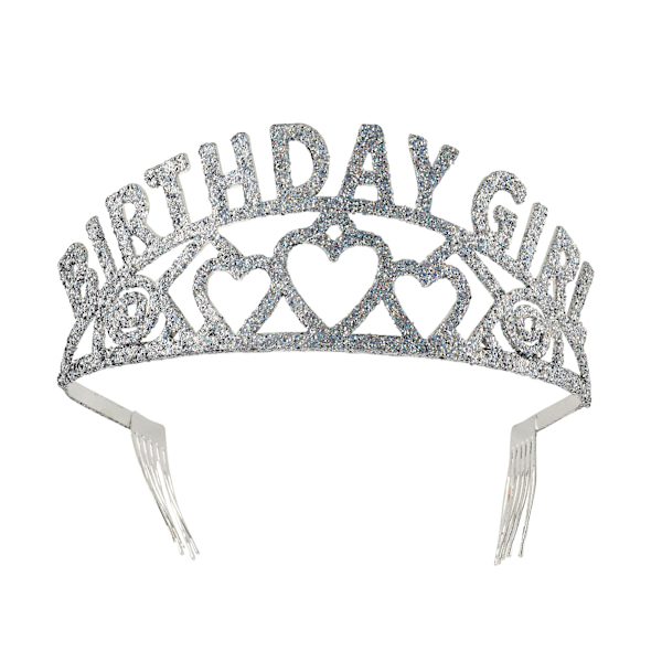 Bristol Novelty Womens/Ladies Birthday Girl Tiara One Size Silv Silver One Size