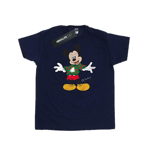 Disney Herr Mickey Mouse Jultröja T-shirt 3XL Marinblå Navy Blue 3XL