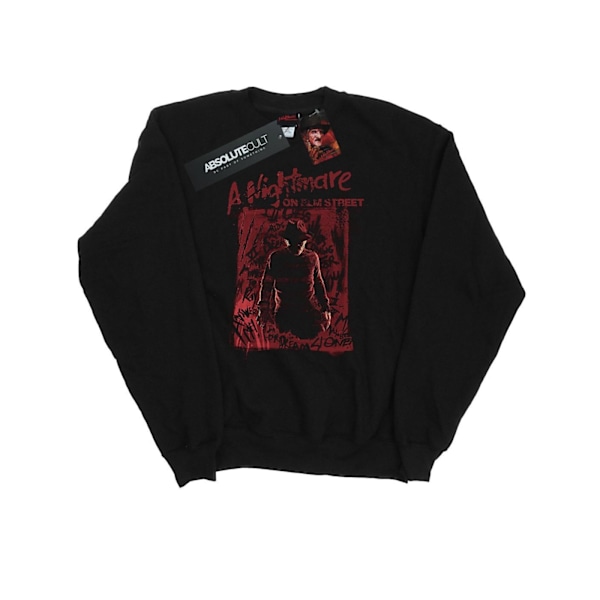 A Nightmare On Elm Street Herr Freddy Silhouette Sweatshirt M B Black M