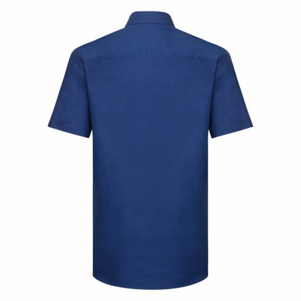 Russell Collection Herr Oxford Easy-Care Skräddarsydd Skjorta 19in Br Bright Royal Blue 19in