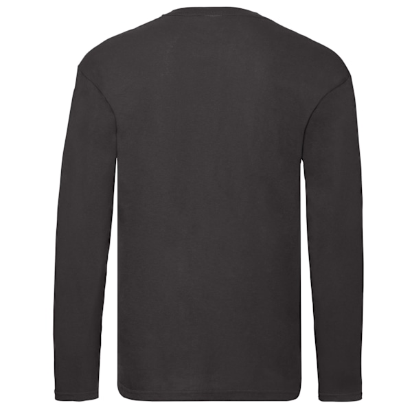 Fruit of the Loom Original långärmad T-shirt L Svart Black L