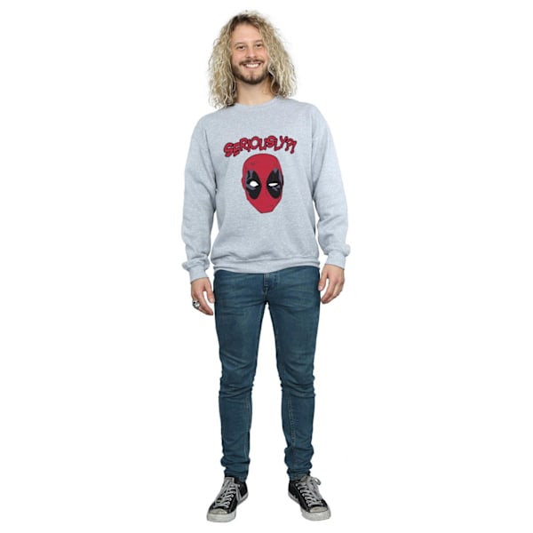 Marvel Deadpool Seriously Sweatshirt L Sports Grey för män Sports Grey L