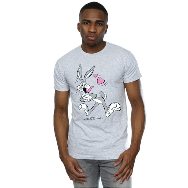 Looney Tunes Herr Bugs Bunny In Love T-shirt XL Sports Grey Sports Grey XL