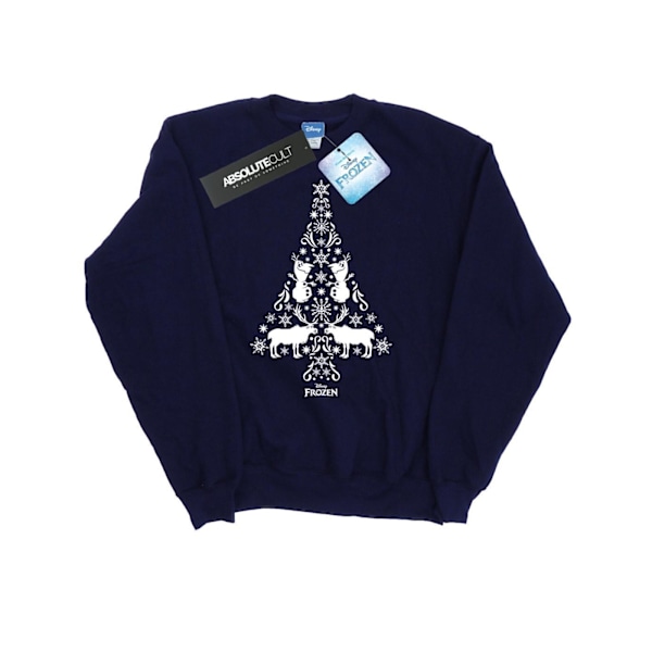 Disney Herr Frozen Julgran Sweatshirt XXL Marinblå Navy Blue XXL
