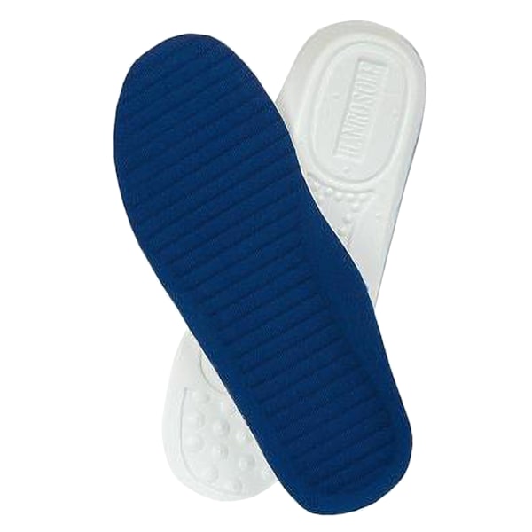 Grafters Unisex Anti-Shock Inläggssulor (6 Par) 4 UK Vit/Blå White/Blue 4 UK