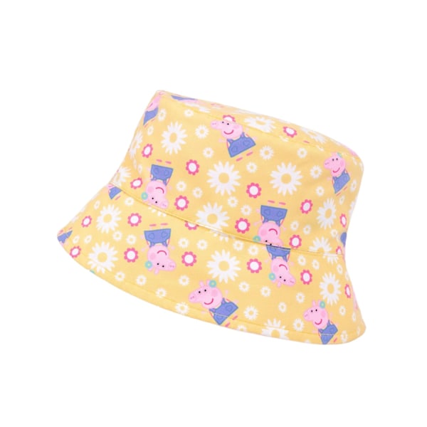 Greta Gris Flickor Vändbar Hinkhatt En Storlek Rosa/Gul Pink/Yellow One Size