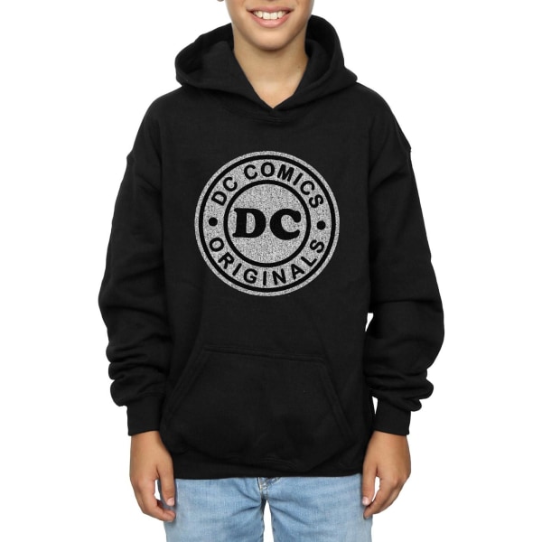 DC Comics Boys DC Originals Crackle Logo Hoodie 7-8 Years Black Black 7-8 Years