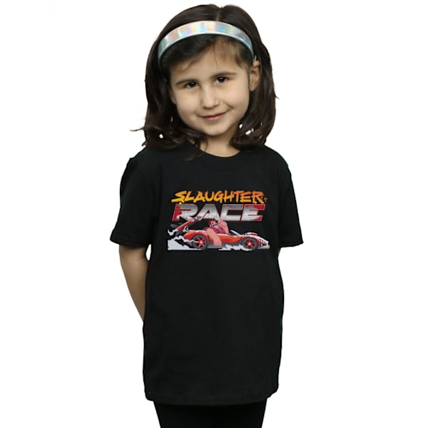 Disney Girls Wreck It Ralph Slaughter Race Bomull T-shirt 12-13 Black 12-13 Years