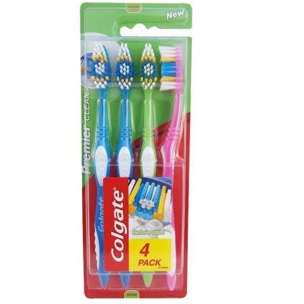 Colgate tandborstar (paket med 4) One Size Flerfärgad Multicoloured One Size